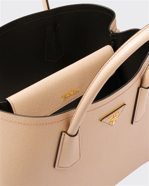 prada saffiano cuir double bag cammeo|saffiano leather tote.